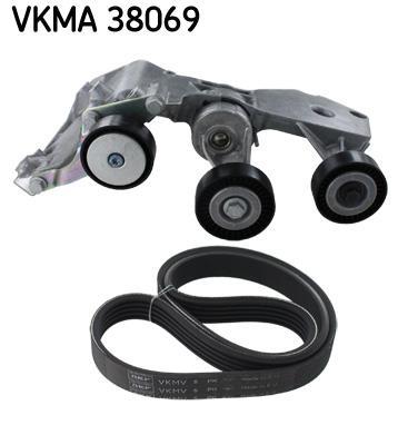 Kit de courroie d'accessoire (Courroie d’alternateur) SKF ref. VKMA 38069